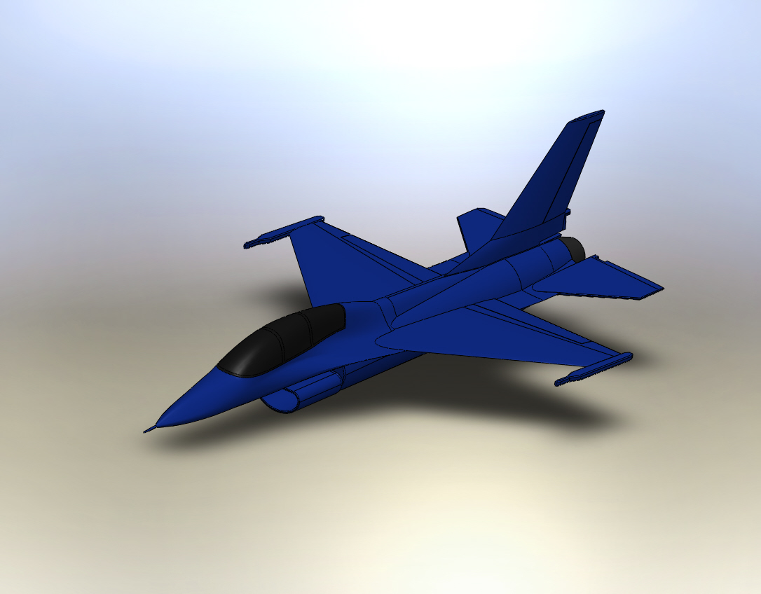 3D модель 3D Истребитель F-16