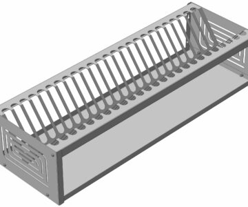 3D модель Полки для сушки посуды металлические