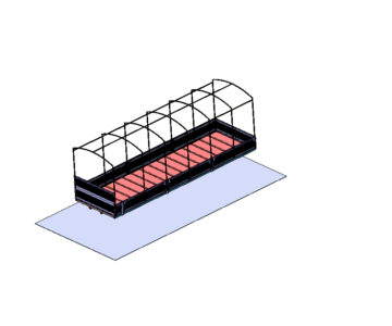 3D модель Платформа бортовая автомобиля МАЗ 6303