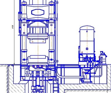 Чертеж Чертеж гидравлического пресса