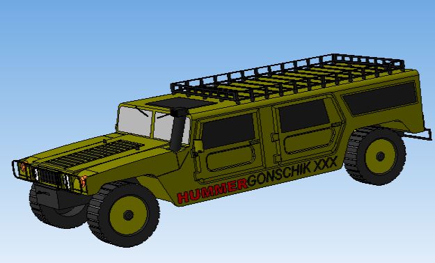 3D модель HUMMER H2