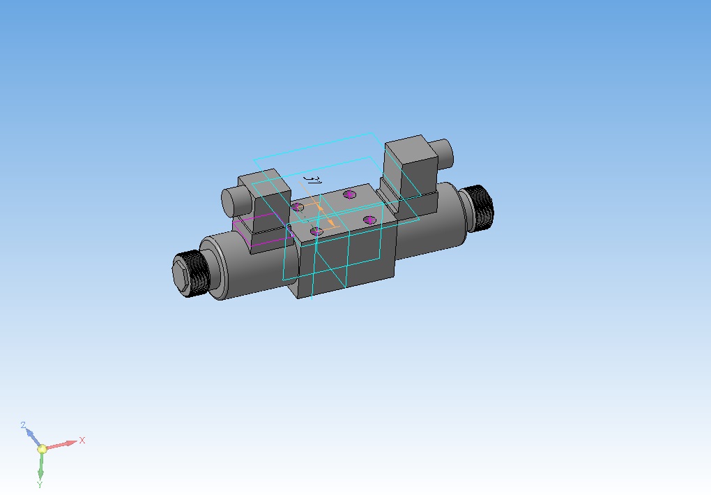 3D модель Гидрораспределитель CETOP-3 RH06181-024_00 F (Caproni)