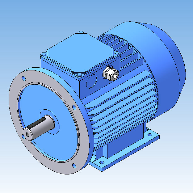 3D модель Электродвигатель АИР132М