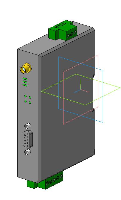 3D модель GSM-модем MOXA-G2150i