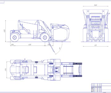 Чертеж Лесопогрузчик