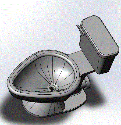 3D модель Санузел. Унитаз 3D