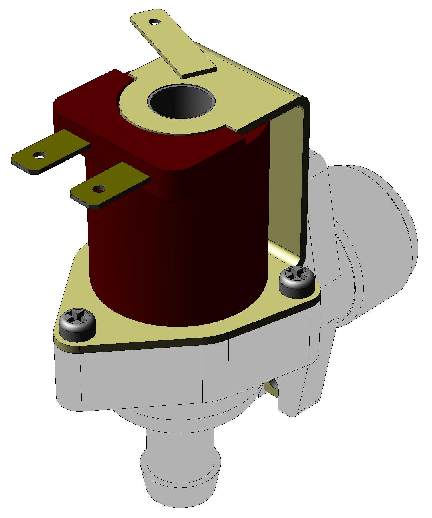 3D модель Клапан электромагнитный EZM1-W4-S3-3-5 FACH