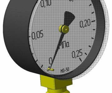 3D модель Манометр МП50М-0,25МПа-G1-4