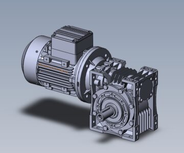 3D модель Мотор-редуктор червячный 0,37кВт