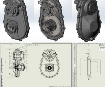 3D модель Редуктор привода лебедки 06.13.13