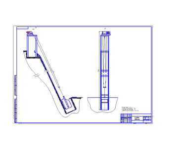 Чертеж Проектирование грузового скипового подъемника