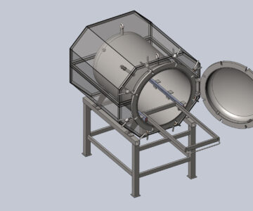 3D модель Автоклав объем - 0,28м3