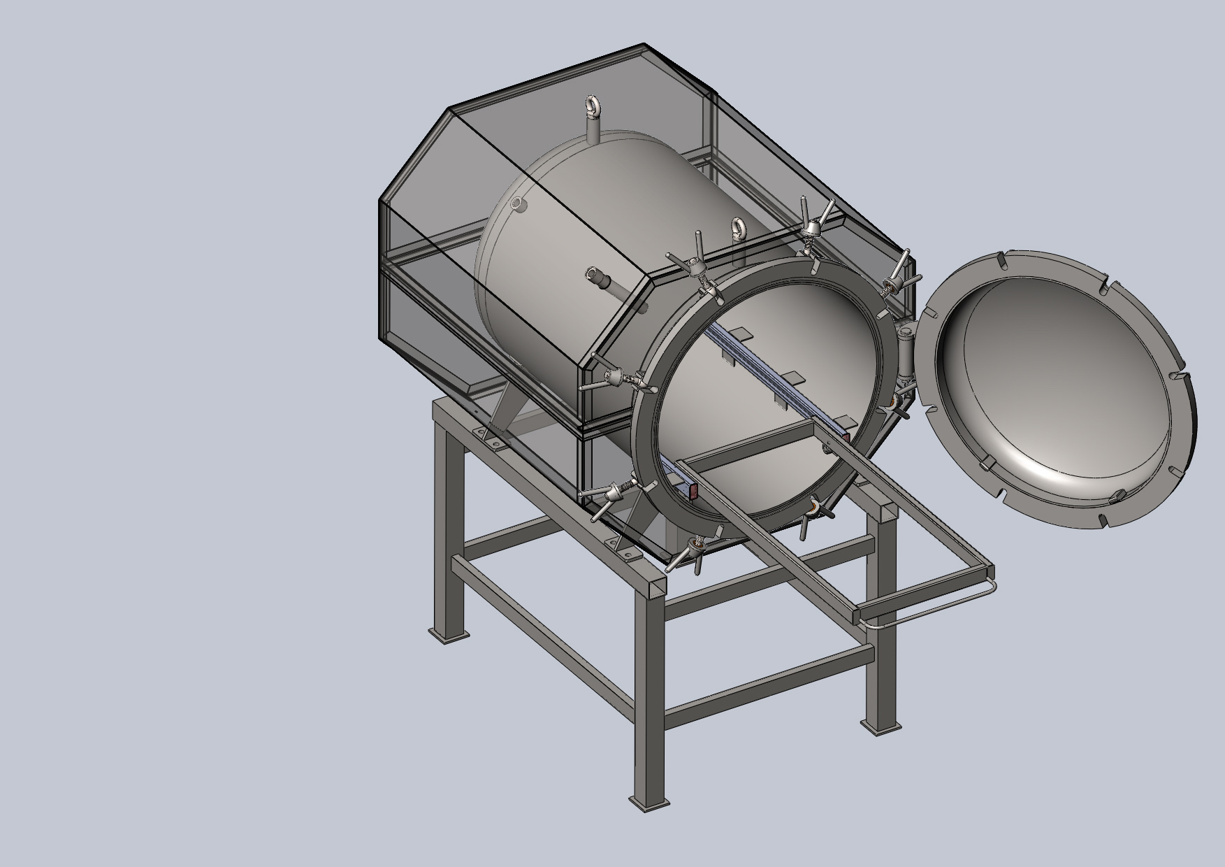 3D модель Автоклав объем - 0,28м3