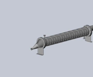 3D модель Теплообменник - площадь теплообмена - 2,92м2