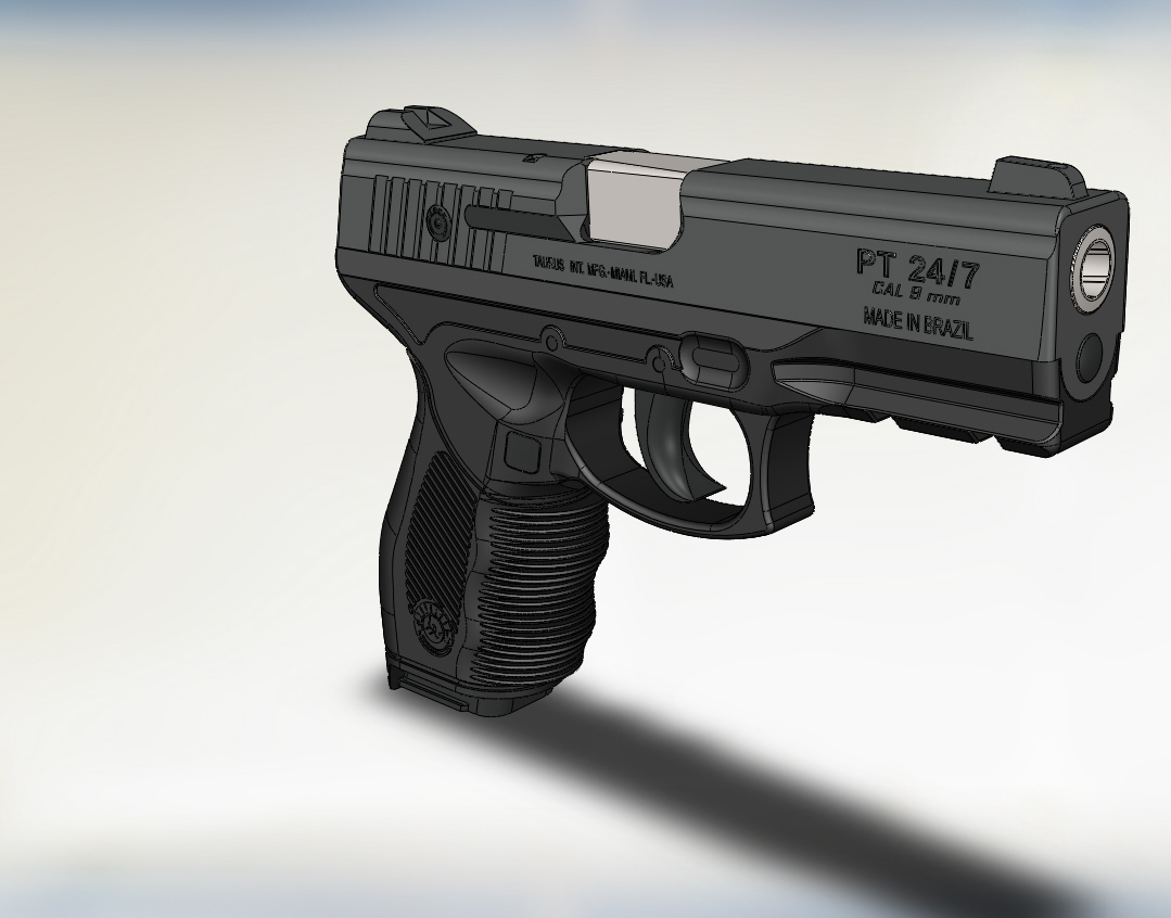 3D модель 3D Пистолет Taurus PT 24/7