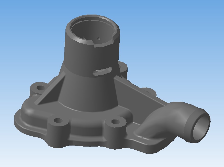 3D модель Крышка корпуса водяного насоса ГАЗ