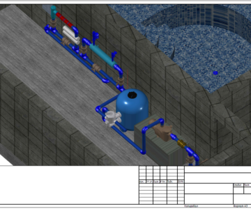 3D модель 3D Проект бассейна