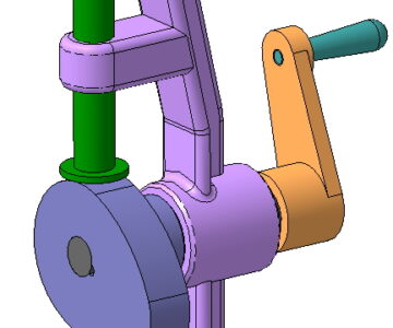 3D модель Кулачковый механизм (стенд)