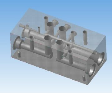 3D модель Плита гидравлическая Ду16