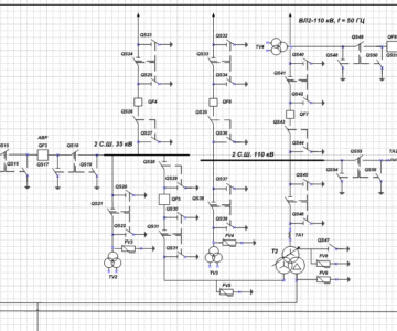 Чертеж Расчёт и проектирование средств коммутации электрической энергии трансформаторной подстанции