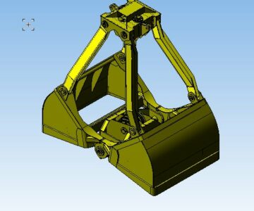 3D модель 3D модель грейфера для крана грузоподъемностью 10т