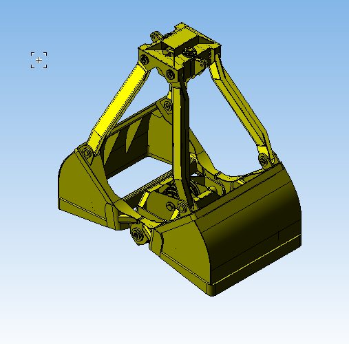 3D модель 3D модель грейфера для крана грузоподъемностью 10т