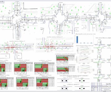 Чертеж Построение графика координированного управления