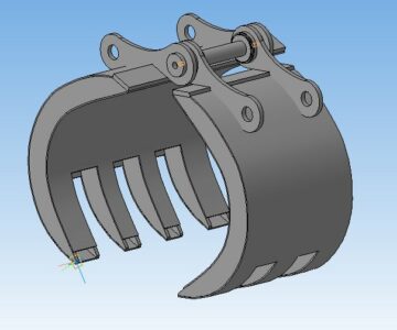 3D модель Ковш для экскаватора