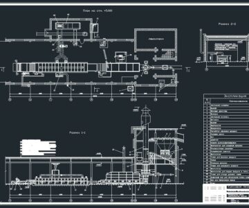 Чертеж Производство теплоизоляционных мягких минераловатных изделий