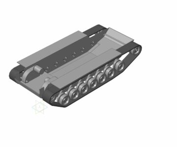 3D модель 3D Модель нижней части радиоуправляемого танка Abrams M1