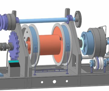 3D модель 3D Модель буровой лебедки У2-5-5