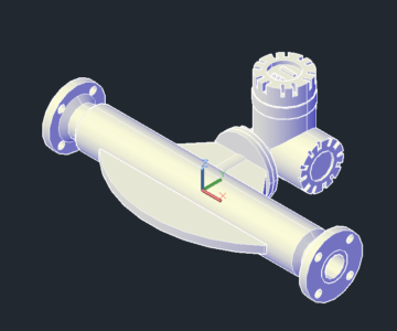 3D модель Кориолисовый расходомер ENDRESS
