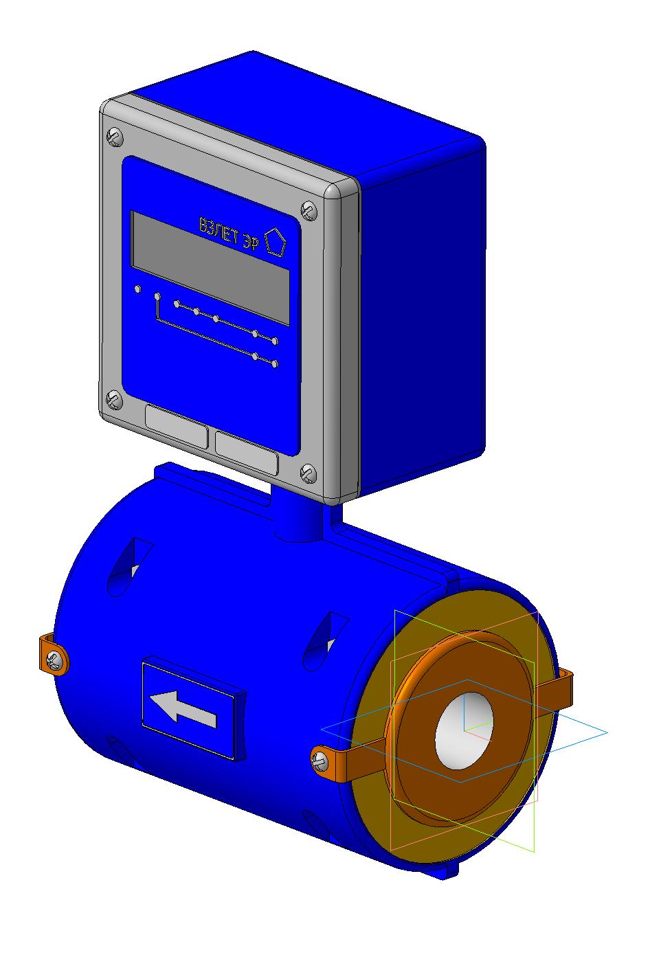 3D модель Расходомеры ЭРСВ производства Взлёт