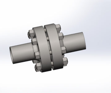 3D модель Расчет фланцевого соединения