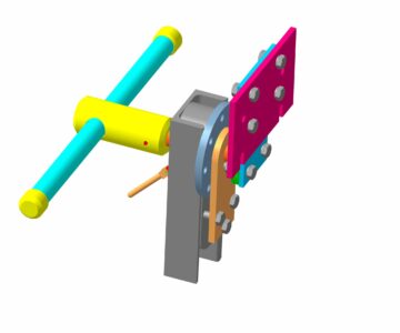 3D модель 3D Сборка поворотного узла стенда для разборки двигателя