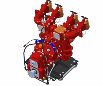 3D модель Насос пожарный P1B 4010 производства GODIVA