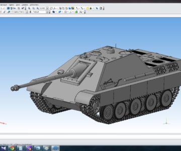 3D модель «Ягдпантера» (нем. Jagdpanther)