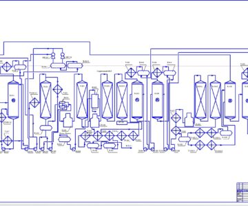 Чертеж Реконструкция установки производства бензола