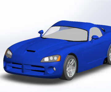 3D модель 3D модель Dodge Viper SRT-10 Coupe