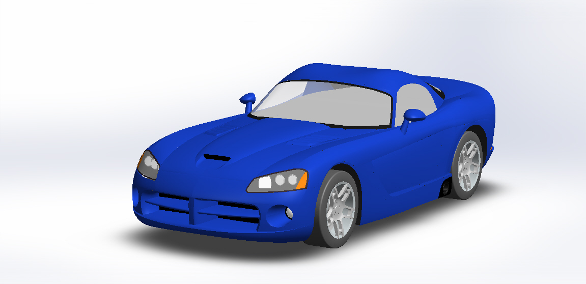 3D модель 3D модель Dodge Viper SRT-10 Coupe