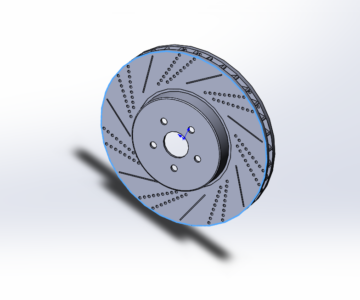 3D модель Тормозной диск с вентиляцией