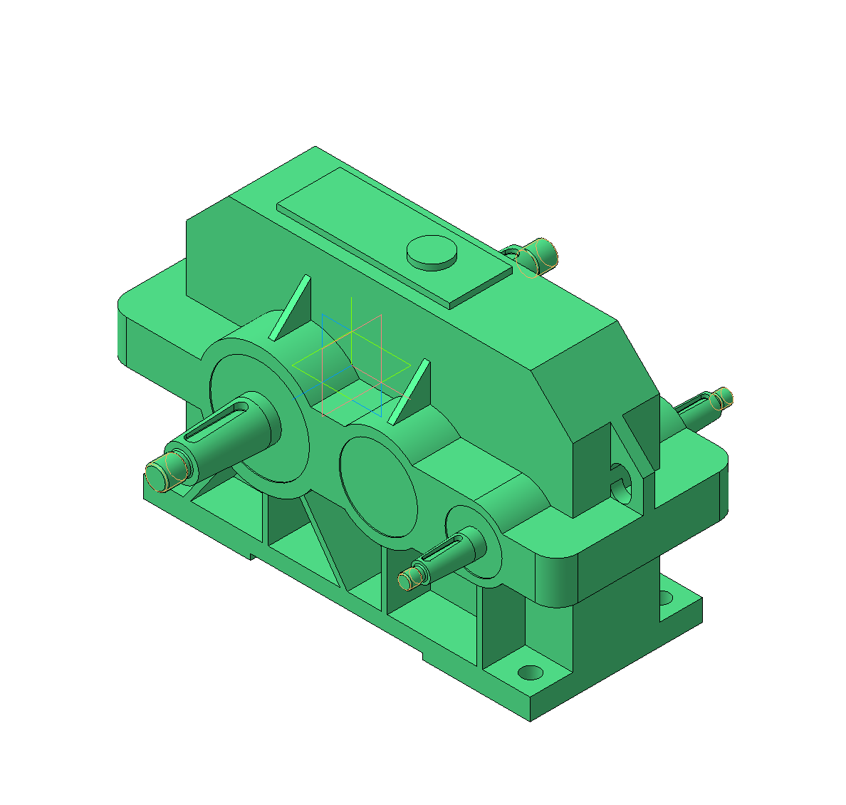 3D модель Редуктор Ц2У-100 (125, 160, 200)