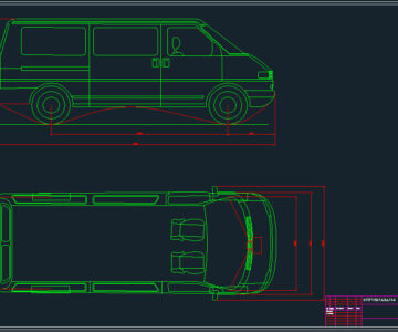 Чертеж Чертеж Volkswagen Transporter T4