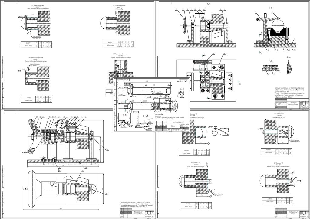 Чертеж Проектирование технологического процесса механической обработки детали «шток»