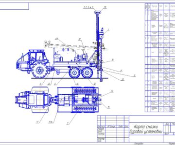 Чертеж Эксплуатация буровой установки