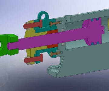 3D модель Цилиндр гидравлический