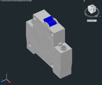 3D модель Автоматический выключатель ВА-47-29