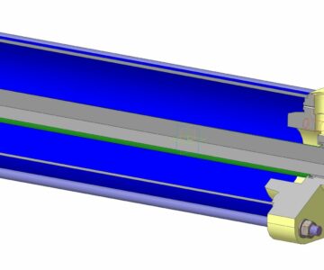 3D модель Пневмоцилиндр JKV 105-1/250/900 /65/3/30