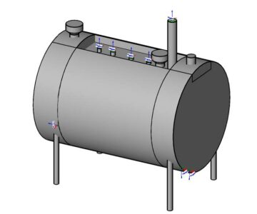 3D модель Резервуар для дизельного топлива