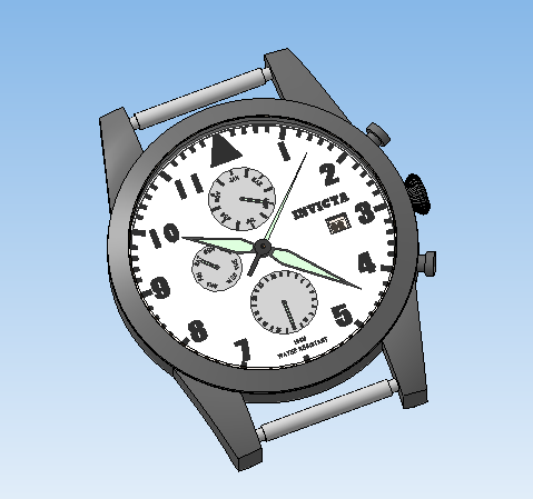 3D модель Наручные Часы INVICTA Model:0354